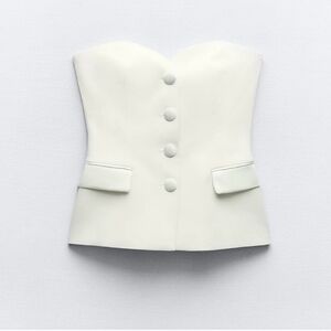 Zara MIXED SATIN EFFECT BUSTIER